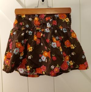 Corduroy skort